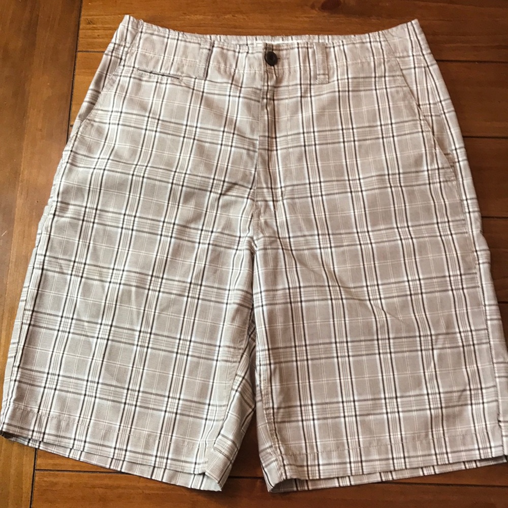 CHAMPS Plaid Kaki/Brown Shorts 32
